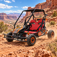 Kart tout-terrain à transmission par chaîne à démarrage électrique, best-seller, avec amortisseurs avant et arrière pour une utilisation en extérieur