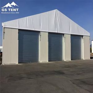 Carpa Temporal de 15mx30m para Almacenamiento Industrial, Contenedor para Basura, Residuos, Polvo, con Dos Puertas Enrollables - Product Image 4