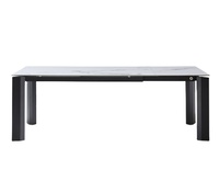 Table à manger Modèle italien 2021 Table à manger dans le mobilier de salle à manger Table à manger extensible en dalle de céramique