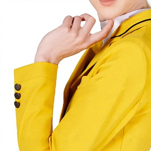 Custom Brand Name Horse Riding Women Show Coat Highly Customized <b>Equestrian</b> Yellow Color Horse Riding Show Jackets for Ladies - Product Image 5