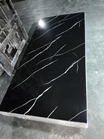 Panneau mural TV en marbre brillant 4x8, imperméable, flexible, feuille de PVC de 3 mm, imprimé UV, écologique, ignifuge, pour appartement