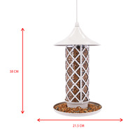 Mangeoire à oiseaux automatique en métal et plastique à suspendre en extérieur, nouvelle, transfrontalière, pour cour et jardin, personnalisée A8775 Chine