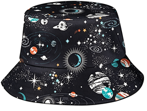 Chapeau Bob Unisexe à Motif Galaxie et Espace, Casquette de Pêcheur Planète Étoile, Chapeau de Soleil d'Été pour l'Extérieur, Voyage, Mode, Univers Cosmique - Product Image 1
