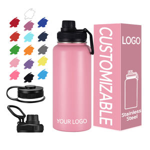 Gobelet isotherme en acier inoxydable à double paroi de haute qualité, logo personnalisé, bouteille d'eau de sport pour la salle de sport - Product Image 1