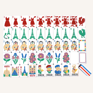 Juego de Mahjong Acrílico de 5 Capas con Diseño London Calling, Ecológico, Duradero, Moderno, Artístico, Clásico, Fichas de Mahjong Americanas - Product Image 3