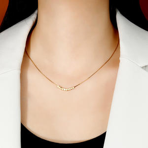 <span class=keywords><strong>Collier</strong></span> ras du cou polyvalent en <span class=keywords><strong>argent</strong></span> sterling 925 plaqué or, tendance, minimaliste, pour femme, chaîne fine délicate en forme de <span class=keywords><strong>serpent</strong></span>, pierre naturelle - Product Image 4