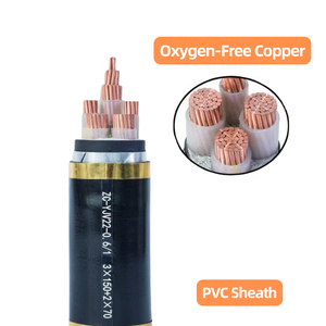 Cable <span class=keywords><strong>de</strong></span> Baja Tensión YJV YJV22 ZC-YJV NH-YJV XLPE PVC Sin Armadura, 4 Núcleos, Conductor <span class=keywords><strong>de</strong></span> Cobre Libre <span class=keywords><strong>de</strong></span> Oxígeno, Clasificación IP68, para Uso en Construcción - Product Image 1