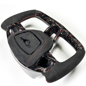 พวงมาลัยคาร์บอนไฟเบอร์สีแดง <span class=keywords><strong>Mach</strong></span> E รุ่นปรับแต่งพิเศษ พร้อมระบบทำความร้อน ปี 2021-2024 - Product Image 4