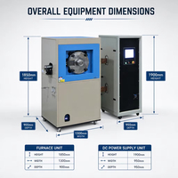 Tungku Sintering Plasma Percikan Vakum Suhu Tinggi 2250 Derajat DC 3000A 100MPa Mesin Sintering Listrik SPS