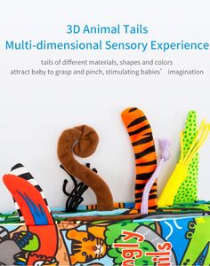 Libros <span class=keywords><strong>de</strong></span> Tela Suaves para Bebés con Diseño <span class=keywords><strong>de</strong></span> Animales <span class=keywords><strong>de</strong></span> Granja y Dinosaurios Educativos Personalizados al por Mayor - Product Image 3