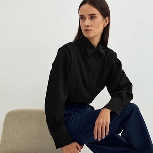Blusa de Algodón de Manga Larga Casual para Mujer, Moda 2025, Elegante, Blanca, con <span class=keywords><strong>Botones</strong></span>, Bordada, Sencilla, para Oficina, Primavera - Product Image 1