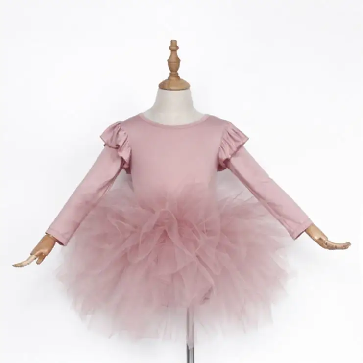 Custom Design Winter Dusty Pink Baby Tutu Dancewear Kids Ballet Tutu Professional