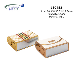 Đôi Hai Mặt Độc Đáo Mỏng Rỗng Son Môi Ống Bling Kim Loại Sling Son Môi Trường Hợp Trong Màu Hồng Abs Chất Liệu Với Bơm Cap Cho Mỹ Phẩm Sử Dụng - Product Image 4