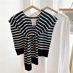 Ultima 2023 scialle esterne a righe da donna primavera <span class=keywords><strong>e</strong></span> autunno alla moda con spalle All-match - Product Image 3