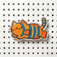 Aimant de réfrigérateur personnalisé en acrylique transparent écologique imprimé UV, aimant de réfrigérateur en forme d'animal personnalisé, découpé au laser, promotionnel