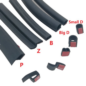 Guarnizione in Gomma Tipo <span class=keywords><strong>B</strong></span>/Z/<span class=keywords><strong>P</strong></span>/D, Striscia Isolante Acustica per Bordi Porta Auto, Guarnizione Antirumore e Antipolvere - Product Image 1