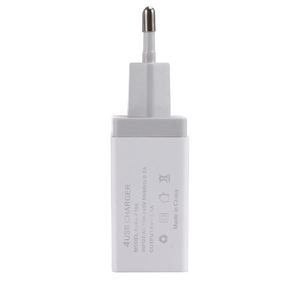 Hot Sale 4USB QC3.0 Fast Charger 30W PC <b>Fireproof</b> <b>Material</b> Mobile Phone Charger with LED for Multi-Devices Wholesale - Product Image 4