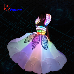 Vestido LED Luminoso de Color Mágico para Mujer, Falda Inflable Personalizada, <span class=keywords><strong>Disfraz</strong></span> para Festival, Fiesta, Desfile, Actuación en Escenario - Product Image 1