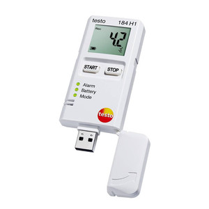 เครื่องบันทึกข้อมูลอุณหภูมิ Testo 184 H1 พร้อมพอร์ต USB สำหรับคลังสินค้าและโลจิสติกส์ - Product Image 1