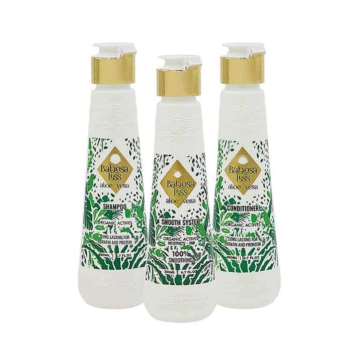 Babosa Liss Aloe Vera 200ml Brazilian Nanoplasty Protein Hair Straightening Home Kit Hair Care Set