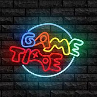 Enseigne néon LED étanche et dimmable, style arcade vintage, pour la décoration murale de la salle de jeux à domicile ou de la mancave