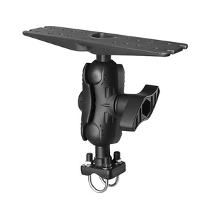 Supports VIN pour appareils électroniques marins de 2,25 pouces avec bras de 13 cm et base à double boulon en U pour rail de 13 mm à 33 mm pour supports Ram - Product Image 1