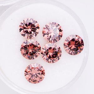 Wuzhou-GEMA de cz sintética clásica, forma redonda, 0,8-12mm, café, GEMA de circonia cúbica suelta, precio bajo para fabricación de joyas - Product Image 2