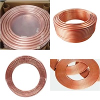 Tube Bundy 4.76*0.65 en acier au carbone laminé à froid soudé par ERW pour climatiseur et réfrigérateur, tuyau de fluide en spirale, norme GB, service de découpe