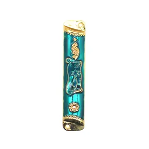 Mezuzah-Shma para puerta del mercado de Tierra Santa, 18 Lane, Metal, mazuza Judaica, regalo de iglesia de Hanukkah, recuerdos