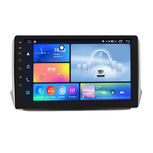 Meihua 10 ''car DVD đài phát thanh android12 xe Stereo cho Peugeot 2008 xe Stereo Bảng điều khiển Bảng điều khiển Carplay Android Auto GPS bt5.0 FM RDS - Product Image 1