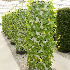 Agricultura vertical jardim torre hidropônica para vegetais e frutas