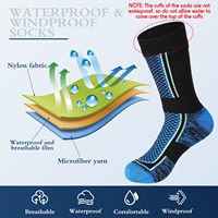 Vente en gros de chaussettes imperméables de haute qualité pour le ski en plein air, la pêche, la randonnée, le trekking et l'évacuation de l'humidité avec logo personnalisé