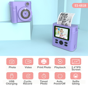 Nouveautés : Appareil photo instantané pour enfants avec filtres de couleur, lecteur de musique, vidéo et fonction DIY – Cadeau idéal pour les enfants - Product Image 2