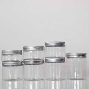 Petits contenants vides de gommage corporel en plastique transparent de <span class=keywords><strong>4</strong></span> oz 6 oz 8 oz pour sels de bain beurre de karité produits capillaires pour soins de la peau cosmétiques - Product Image 4