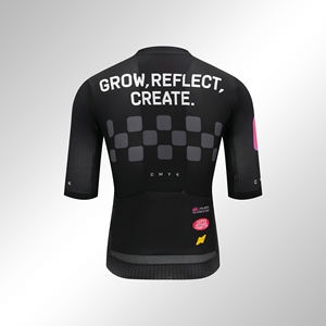 2025 OEM 남여 공용 사용자 정의 자전거 사이클링 저지 짧은 소매 검은 자전거 레이싱 저지 남성용 사이클링 탑 - Product Image 2