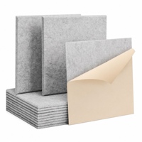 Panneaux acoustiques modernes en feutre polyester PET pour l'insonorisation et la réduction du bruit, carrés de 9 mm