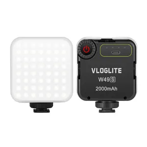 W49S LED Light VLOGLITE Video Mini Built-in 2000mAh Battery 5600K Photographic Lighting VS VL49 light