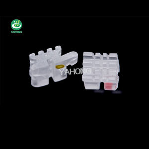 Yahong 0.022 Dental Clear Bretels Orthodontie Drie Groef Transparante Keramische Beugel <span class=keywords><strong>Roth</strong></span> 345 Haak 5Set/100Pcs - Product Image 6