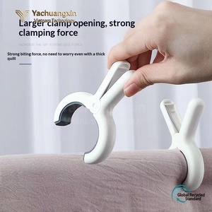 Non-slip Eco-Friendly Durable Minimalist PP <b>Plastic</b> <b>Hook</b> Type Multifunction Double Tier Clothes Pegs for Bedding Outdoor Garment - Product Image 6