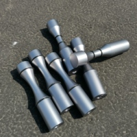 Épingles à vin personnalisées, bouteille unique, couleur grise, support mural en aluminium pour vin