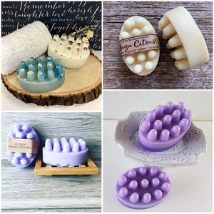 Custom <b>Silicone</b> Mold for DIY Massage Therapy Oval Spa Soap Making <b>Tool</b>-for Candy and Candles - Product Image 3