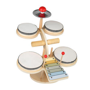 2024 nueva llegada bebé juguete multifuncional xilófono tambor conjunto música juguete para niños <span class=keywords><strong>pandereta</strong></span> <span class=keywords><strong>de</strong></span> madera - Product Image 1