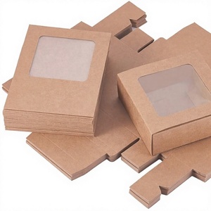 Boîtes en carton recyclables de différentes tailles, carrées/rectangulaires, brunes, blanches, noires, pour bougies, savons, transparentes, avec étiquette privée - Product Image 4