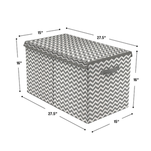 Large Toy Box <strong>Chest</strong> <strong>Storage</strong> With Flip-top Lid Collapsible Kids <strong>Storage</strong> Boxes Container Bins for Toys Playroom - Product Image 4