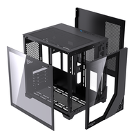 LOVINGCOOL 2025 New Design Micro-ATX Desktop PC Case Aluminum Tower Chassis Cute Tempered Glass Gaming Case Customized in Stock