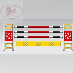 <strong>Aluminum</strong> Horse <strong>Show</strong> Jumping <strong>Jumps</strong> Stands Equestrian <strong>Jumps</strong> Wing With Customer Logo Durable FEI Standard - Product Image 4