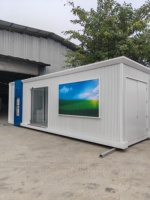 Toilettes mobiles de gestion intelligente et portable au design moderne pour parcs extérieurs Maisons conteneurs à panneaux sandwich en acier