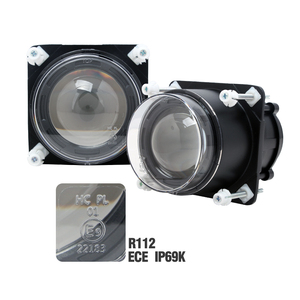 ไฟหน้า LED ทรงกลม 18W ได้รับการรับรองมาตรฐาน ECE R112 พร้อมไฟต่ำสำหรับรถ Fendt 822 826 VARIO ขนาด 90 มม. - Product Image 3