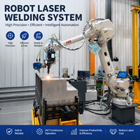 Machine de soudage laser robotisée 6000W 6 axes, robot de soudage laser à fibre automatique pour tôles métalliques, système de soudage en acier inoxydable