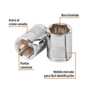 Master con 24 unità 9/16 'socket, 6 punti, 1/4 'drive, Truper - Product Image 2